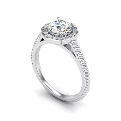 Alexis Halo Engagement Ring