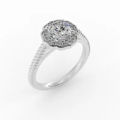 Alexis Halo Engagement Ring