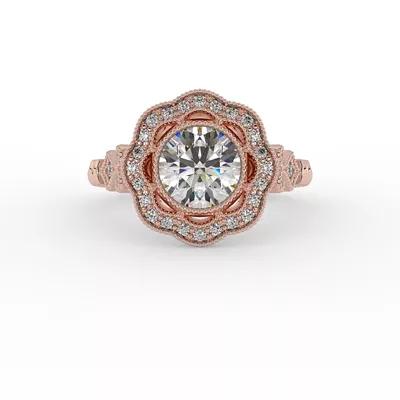 Haven Halo Engagement Ring