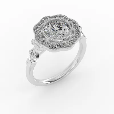 Haven Halo Engagement Ring