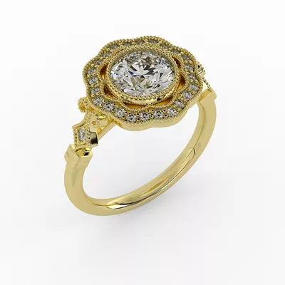 Haven Halo Engagement Ring