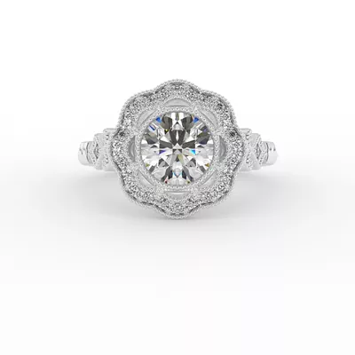 Haven Halo Engagement Ring