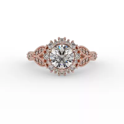Gracelynn Halo Engagement Ring
