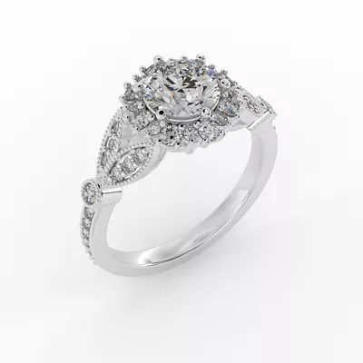 Gracelynn Halo Engagement Ring
