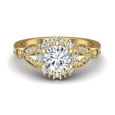 Gracelynn Halo Engagement Ring