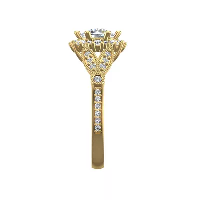 Gracelynn Halo Engagement Ring