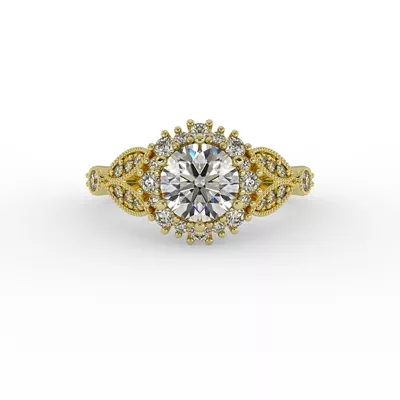 Gracelynn Halo Engagement Ring
