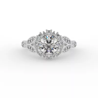 Gracelynn Halo Engagement Ring