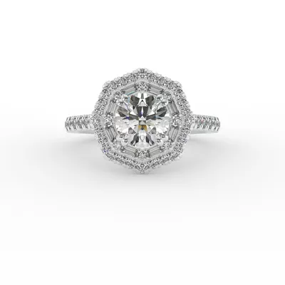 Kendall Halo Engagement Ring