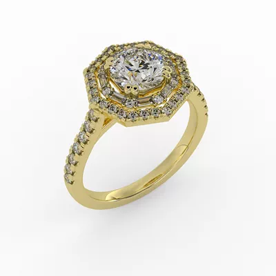 Kendall Halo Engagement Ring