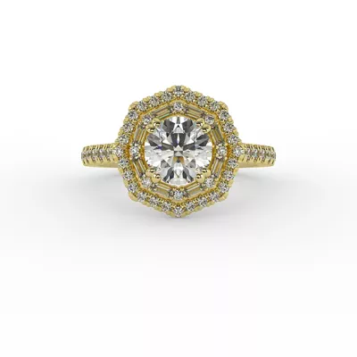 Kendall Halo Engagement Ring