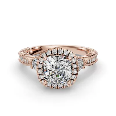 Winter Halo Engagement Ring