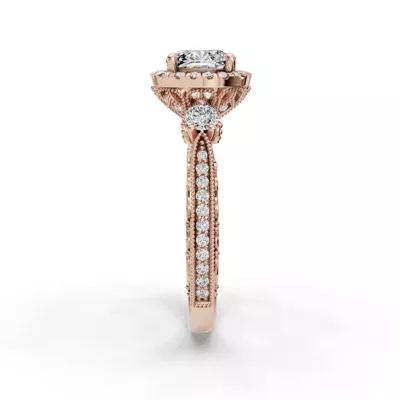 Winter Halo Engagement Ring