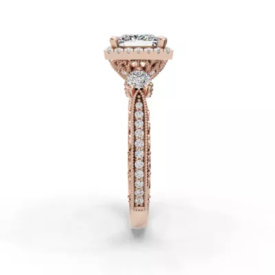 Winter Halo Engagement Ring