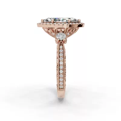 Winter Halo Engagement Ring