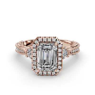 Winter Halo Engagement Ring