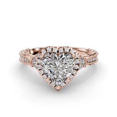 Winter Halo Engagement Ring