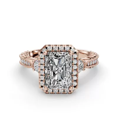 Winter Halo Engagement Ring