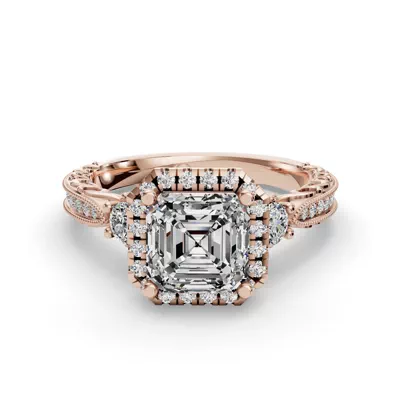 Winter Halo Engagement Ring