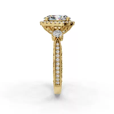 Winter Halo Engagement Ring