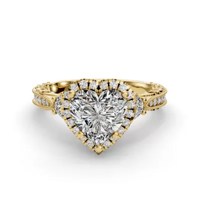 Winter Halo Engagement Ring