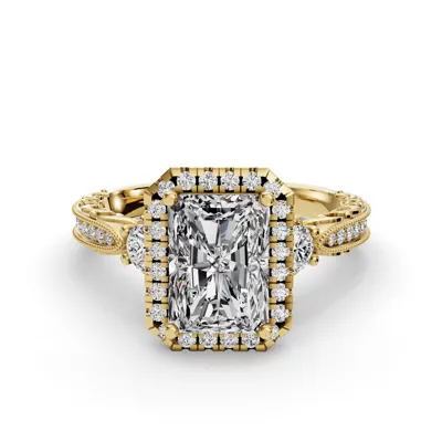 Winter Halo Engagement Ring