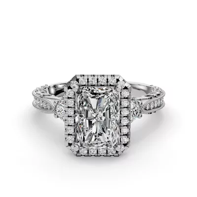 Winter Halo Engagement Ring