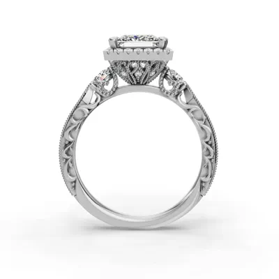 Winter Halo Engagement Ring