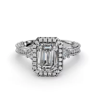 Winter Halo Engagement Ring