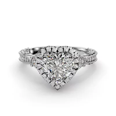 Winter Halo Engagement Ring