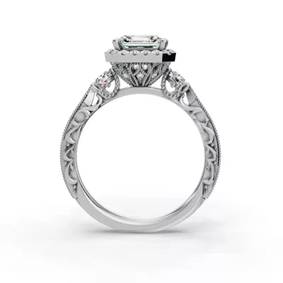 Winter Halo Engagement Ring