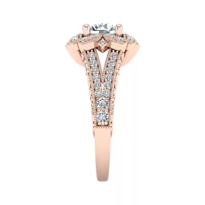 Lilith Halo Engagement Ring