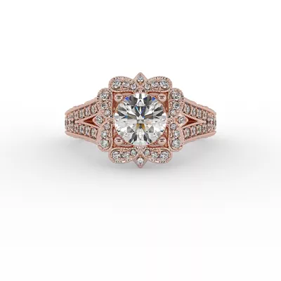 Lilith Halo Engagement Ring