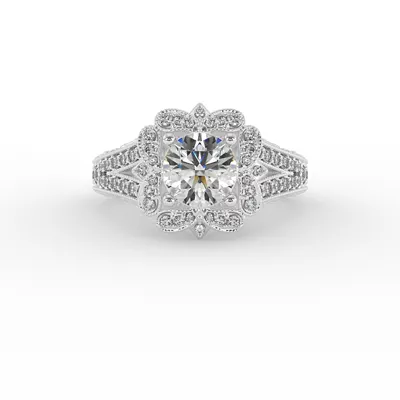 Lilith Halo Engagement Ring