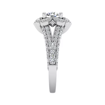 Lilith Halo Engagement Ring