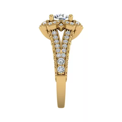 Lilith Halo Engagement Ring