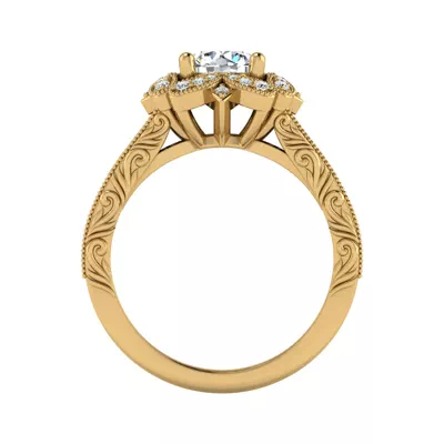 Lilith Halo Engagement Ring