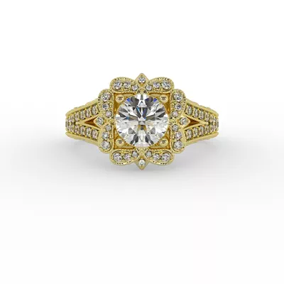 Lilith Halo Engagement Ring