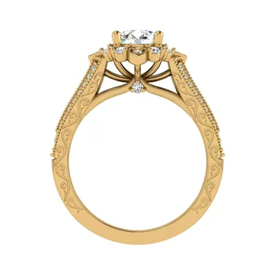 Logan Halo Engagement Ring