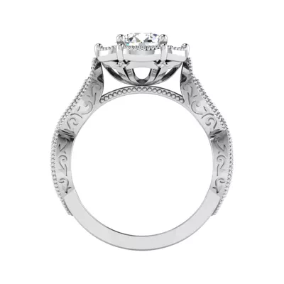 Amiyah Halo Engagement Ring