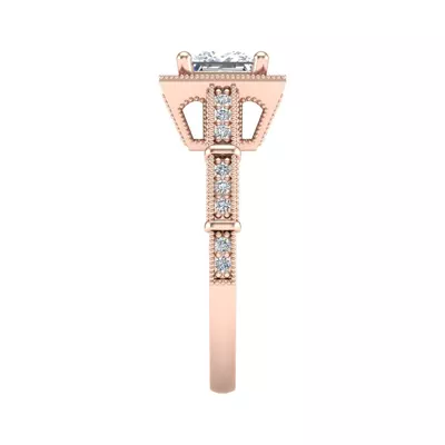 Evie Halo Engagement Ring