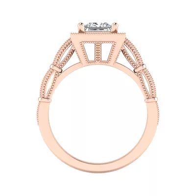 Evie Halo Engagement Ring