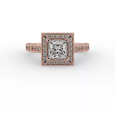 Evie Halo Engagement Ring