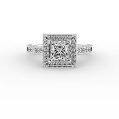 Evie Halo Engagement Ring