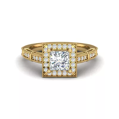 Evie Halo Engagement Ring