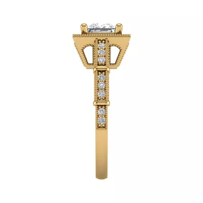 Evie Halo Engagement Ring