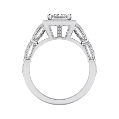 Evie Halo Engagement Ring