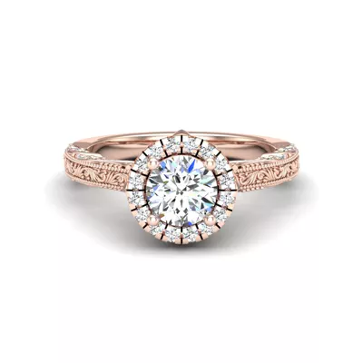 Alexandria Halo Engagement Ring