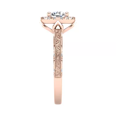 Alexandria Halo Engagement Ring