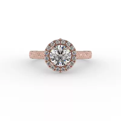 Alexandria Halo Engagement Ring